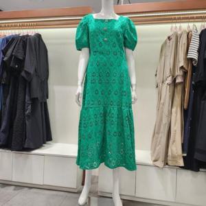 수스 HC04 스퀘어넥 레이스 롱 원피스 S252BOP504GE