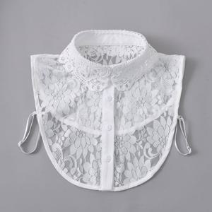 펀칭 레이스 페이크 카라 셔츠 LM-0605