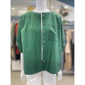 안지크 세이브존07 라운드 칠부 블라우스 AJ2-BL594-0