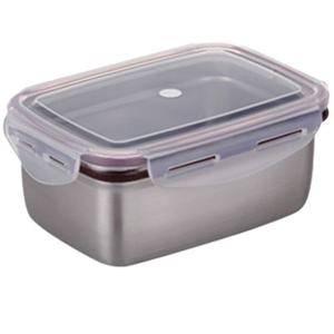 스텐락 직사각 반찬통 1.1L 밑반찬 밀폐용기 김치통