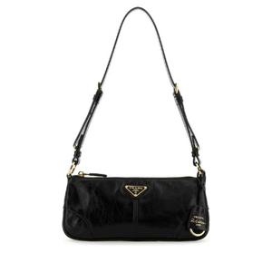 PRADA Black leather shoulder bag 1BC221VOOM2CYR F0002