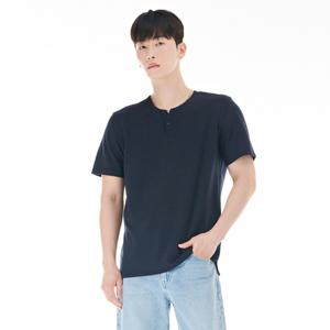 [체이스컬트][본사]남성 넥변형 트임 반팔 티셔츠-CBZK5805C04