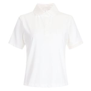 샵앤) 여성 프리미엄 골프 배색 카라넥 골지 스판 반팔 티셔츠 LB-WSH-20634-화이트