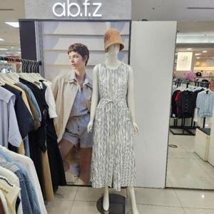 Ab.f.z DP01 앞단추민소매포켓롱원피스 AFZ2QO04