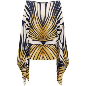 25 FW 로베르토 카발리 레이 오브 골드톤 프린트 카프탄 TKT7257HM33 TP432417134