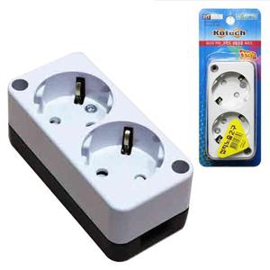 전기스위치 코텍 접지노출 2구콘센트 K748 돼지코 멀티텝 플러그