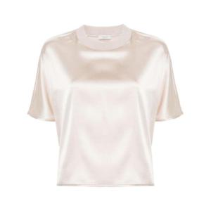 25 FW 페세리코 크루 넥 새틴 블라우스 A06557A2372 TP432025750