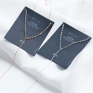 (실버) 보데 롱 체인 목걸이