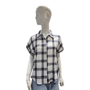 [에이비에프지]체크 카라넥 반팔 셔츠_AGNZ3HB33H