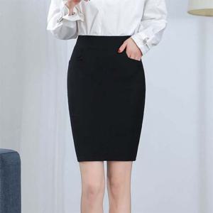 샵앤) 여성 밴딩 스판 뒷트임 H라인 정장 스커트 WON-WSK-WC1FA64