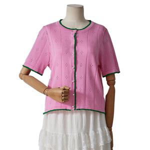 [포커스]펀칭 반팔 가디건(FM5D3KC3189)