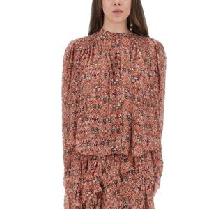 이자벨마랑에뜨왈 개더드 디테일 프린트 셔츠 HT0189FA C3J01E1