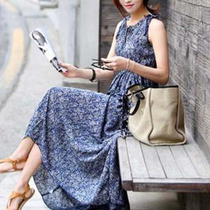 샵앤) 여성 휴가 바캉스룩 민소매 맥시 롱원피스 WON-WDR-WFD60C5