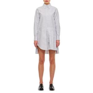 Thom Browne 버튼업 플리츠 스트라이프 셔츠 드레스 FDSD34AF0510 035 TP944139380