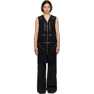 25 FW 릭오웬스 남성 블랙 할리우드 헤돈 유틸리티 베스트 251232M185003