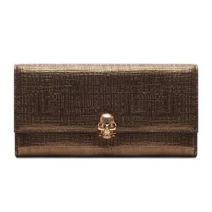 [알렉산더맥퀸] 여성 스컬 메탈릭 장지갑 (275330 DZZ0M 7040)