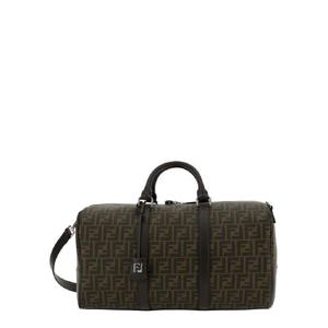 FENDI FF 모티프가 돋보이는 패브릭 맨 39라지 더플39 브라운 트래블 백 7VV162AFCBF19KW