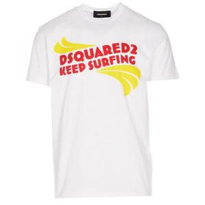 Dsquared2 로고 프린트 크루넥 티셔츠 S74GD1088S23009 100 TP944712350