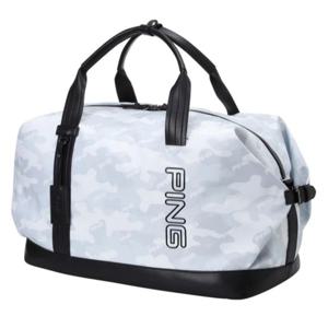 [핑골프]남성 카모 로고 패턴 버클 보스턴백 (111D3BB202_WH)