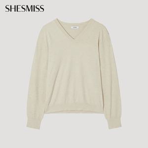 [쉬즈미스] 루즈핏 브이넥 니트_SSKPOP32070_OT