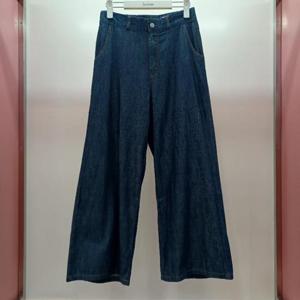 Latium HC06 여름 데님 허리반밴딩 얇은 통와이드 진청바지 팬츠 T2552pt02