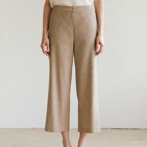 [요하넥스]린넨 블렌드 세미와이드팬츠J5B5P320