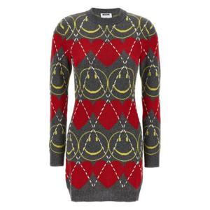 모스키노 숏 원피스 E04865502 1506 FANTASIA GRIGIO MULTICOLOU