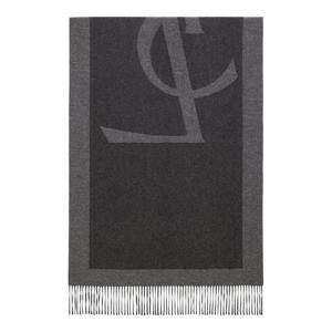 SAINT LAURENT LARGE YSL JACQUARD SCARF 7948613Y0091261