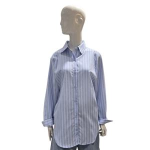 [에이비에프지]면혼방 세로줄 스트라이프 셔츠 AGNZ5HB38G