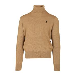 아미 터틀넥 리브 헴 스웨터 H25HKS827 001 288H25