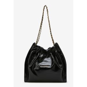 [JILLSTUART ACC][25SS]JABA5E142BK [코코체인] 블랙 로고 장식 소가죽 체인숄더백M