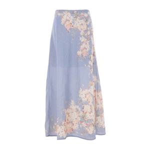 짐머만 라이트 블루 리넨 맥시 스커트 3561SSS255 TLBLBTFLO