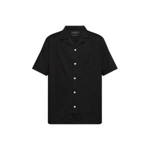 올세인츠 반팔 버튼업 셔츠 HUDSONM081SA BLACK TP945367949