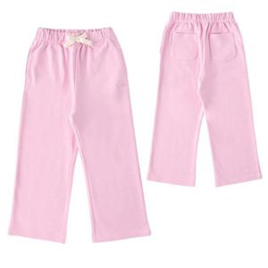 [블루독8-키즈] 핑크 도기포인트스웨트팬츠 면스판 트레이닝 츄리닝 와이드 바지 두돌선물 초등 25A1541551