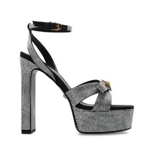 25 FW 베르사체 크리스털 장식 플랫폼 샌들 160mm 10173141A15718 TP440083635