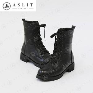 [애슬릿] 여성 데일리 레이스업 지퍼 워커 부츠