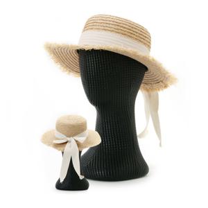 샵앤) 여성 흰띠 뒷리본 썬캡 지사 여름 챙모자 DJ-WH-0853-베이지