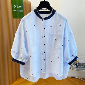 [베나프]바인 루즈핏 자수셔츠_BJ2LS021