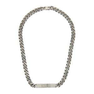 MM6메종마르지엘라 미니멀 로고 ID 목걸이 SM6UU0033SV0235 954