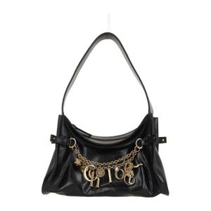 끌로에 블랙 레더 골드 체인 숄더 백 CH25AS872 P60001