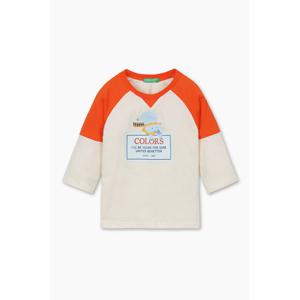 [베네통키즈]QATS18431 7부 배색 라글란 티셔츠(2컬러)