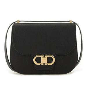 페라가모 블랙 가죽 더블 간치니 숄더 백 781033 219867005