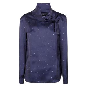 25 FW 엠포리오아르마니 폴카 도트 보우 블라우스 EW002626TE16953 TP440766233