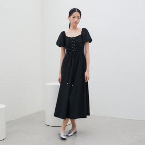 [에고이스트]레이스업 퍼프 스모킹 원피스 (ER3EO700)
