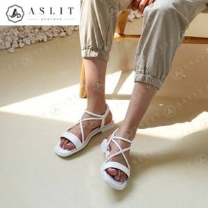 [애슬릿] 여성 스트랩 밴드 슬링백 플랫 여름 샌들