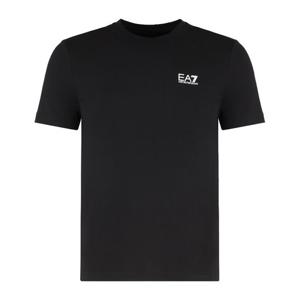아르마니 EA7 콘트라스팅 컬러 로고 코튼 티셔츠 8NPT26PJVQZ 1