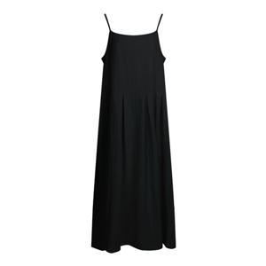 샵앤) 여성 바캉스룩 끈나시 핀턱 루즈핏 A라인 롱원피스 NTT-WDR-20750-블랙