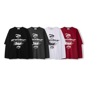 남자 그랜듀어 4 레이어드 긴팔 티셔츠 RM-TSA-Q043-흰색