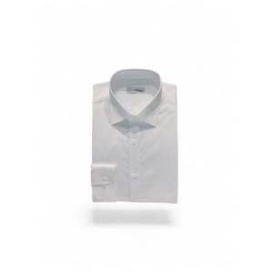 [에스티듀퐁(셔츠)]화이트 청록 주머니없는 일반핏셔츠 SE5FM11LS105SWH