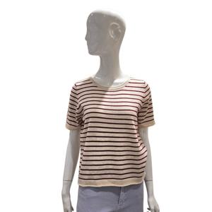 [에이비에프지]라운드넥 스트라이프 니트 AGNZ1HW603